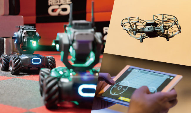 大人も夢中!?ドローン操縦体験