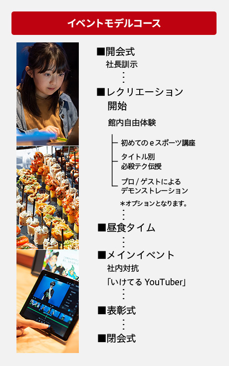 REDEE イベントモデルコース